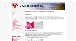 Desktop Screenshot of cvjm-bietigheim.de