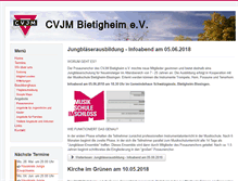 Tablet Screenshot of cvjm-bietigheim.de